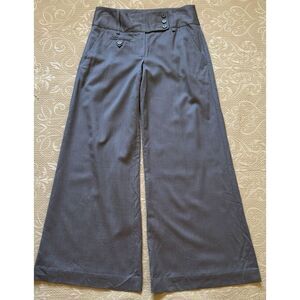 BCBGMAXAZRIA Tabatha The Wide Leg Dress Career Pants Sz 0 Dusty Olive Low Rise